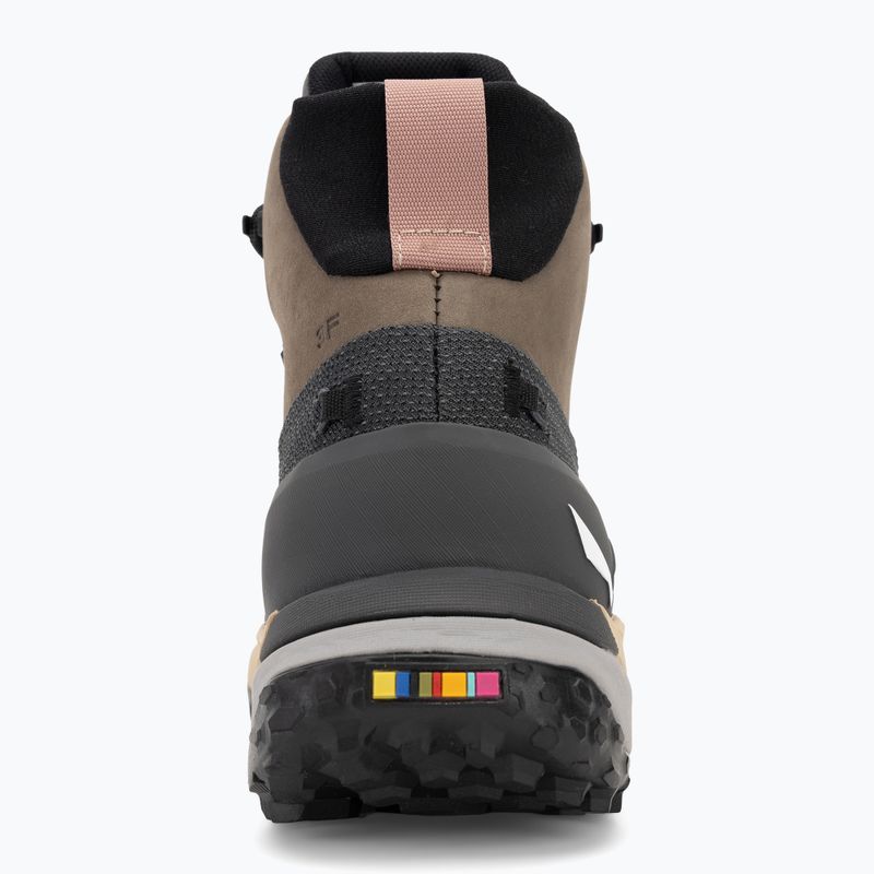 Dámske trekové topánky Salewa Puez Leather Mid Ptx bungee cord / onyx 6