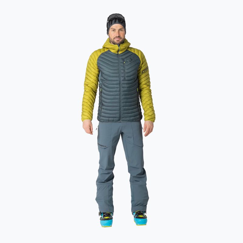Pánska páperová bunda DYNAFIT Radical Down RDS Hooded golden lime 2