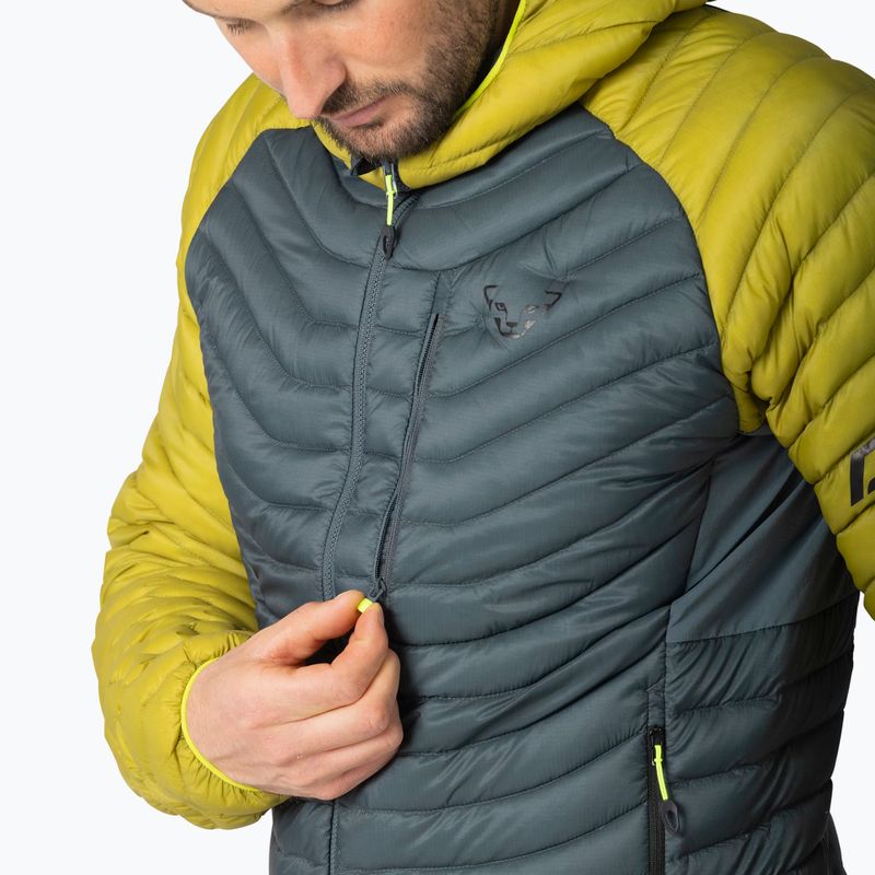 Pánska páperová bunda DYNAFIT Radical Down RDS Hooded golden lime 5