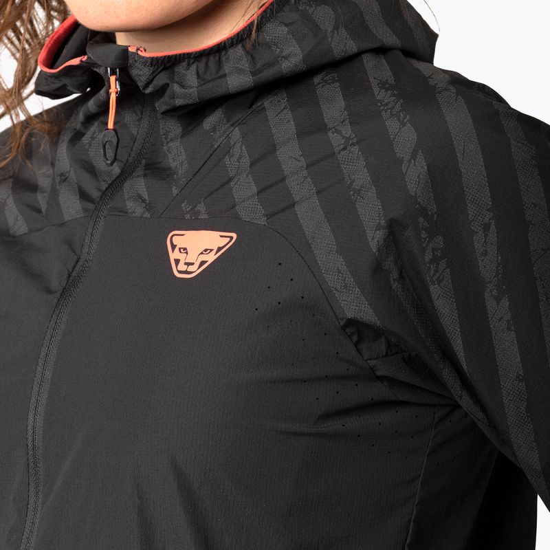 Dámska bežecká bunda DYNAFIT Trail Reflective Wind black out/6A10 5