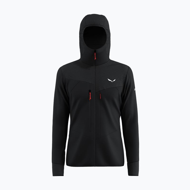 Pánska trekingová mikina Salewa Agner PL Hooded black out