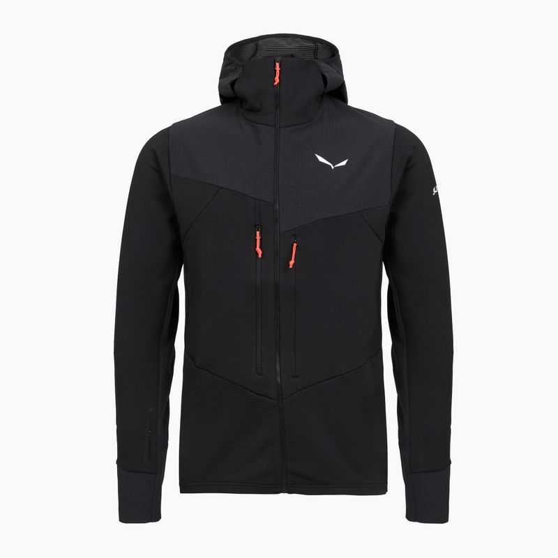 Pánska trekingová mikina Salewa Agner PL Hooded black out
