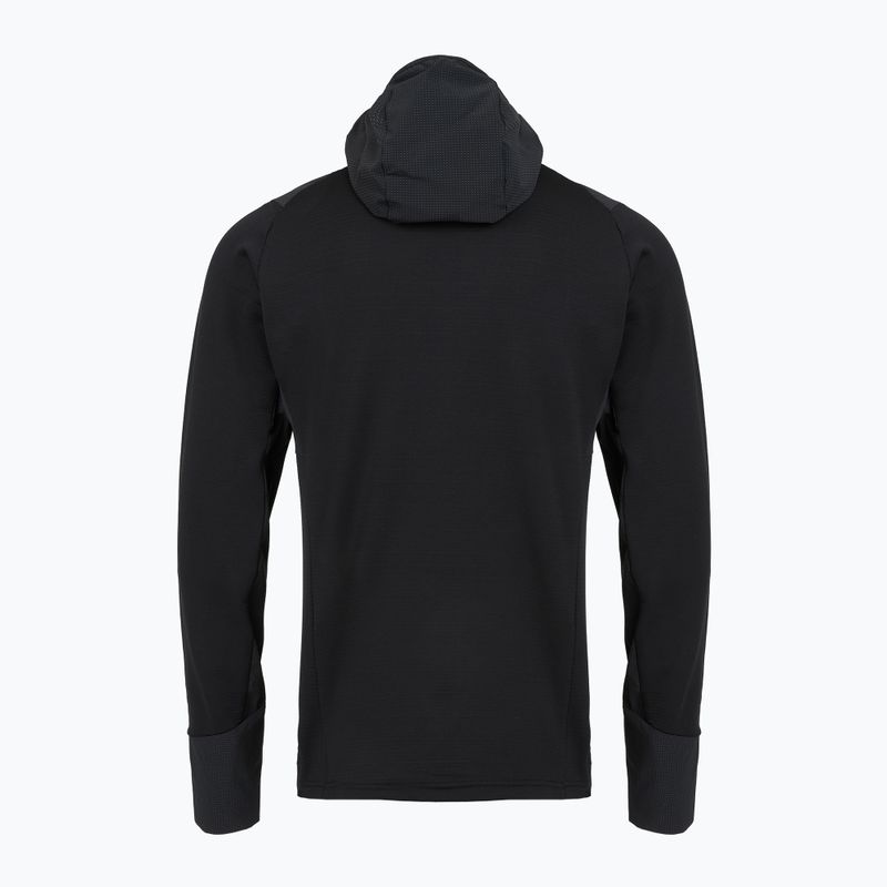 Pánska trekingová mikina Salewa Agner PL Hooded black out 2