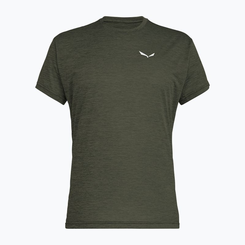 Pánske tričko Salewa Puez Melange Dry faded green melange