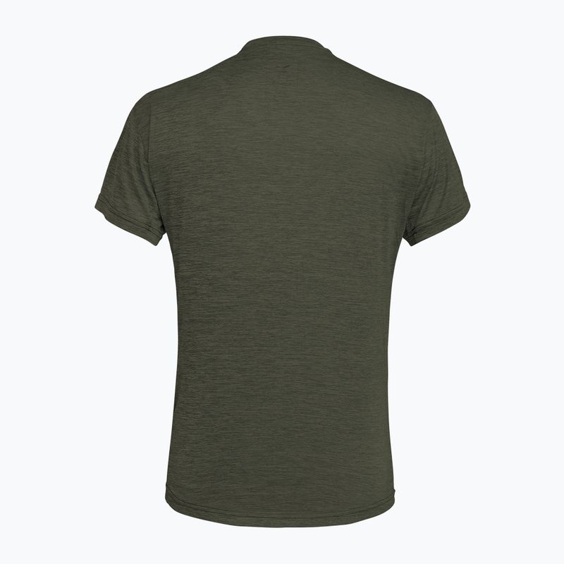 Pánske tričko Salewa Puez Melange Dry faded green melange 2