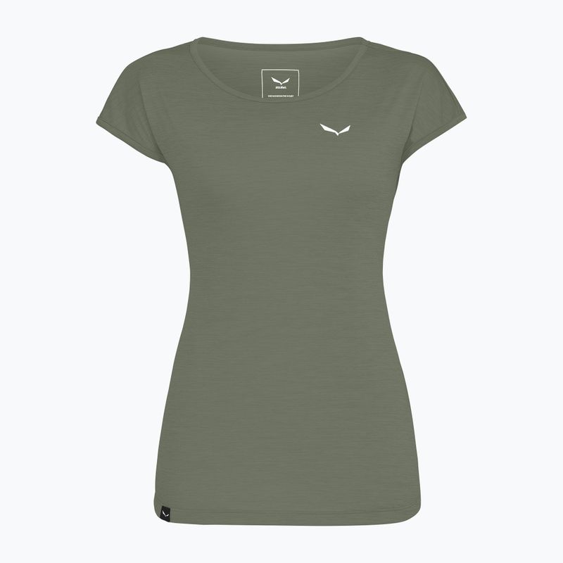 Dámske tričko Salewa Puez Melange Dry faded green melange