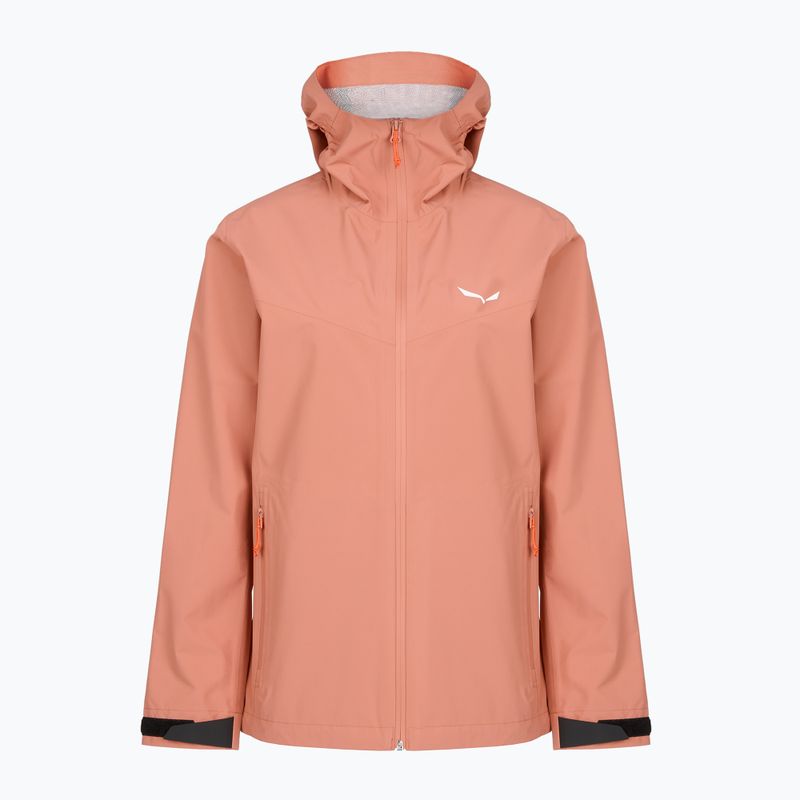Dámska bunda do dažďa Salewa Puez Aqua 4 PTX 2.5L desert pink