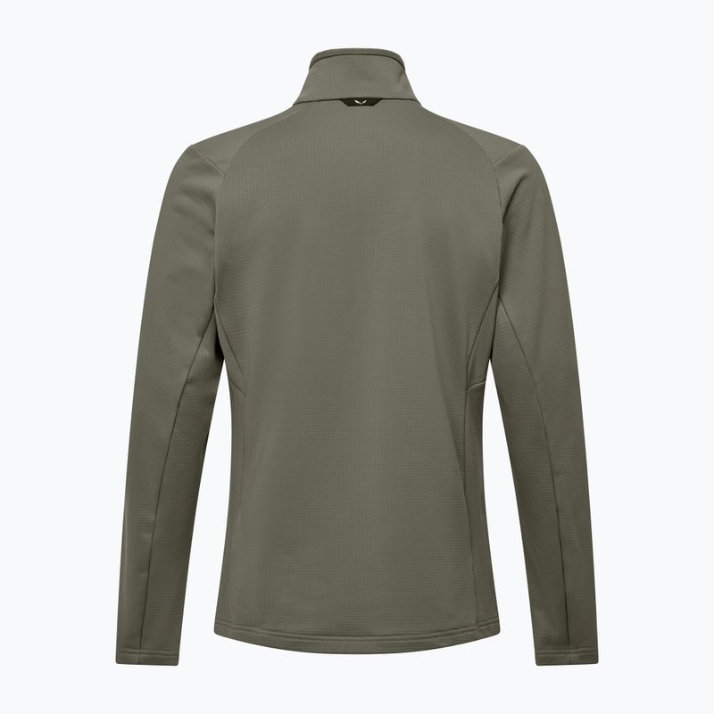 Pánska trekingová mikina Salewa Puez Cammio Polarlite Half Zip Faded Green 2