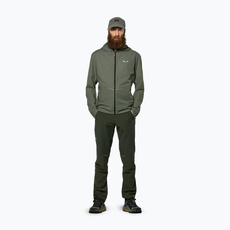 Pánska vetrovka Salewa Pedroc Wind Hood faded green 2