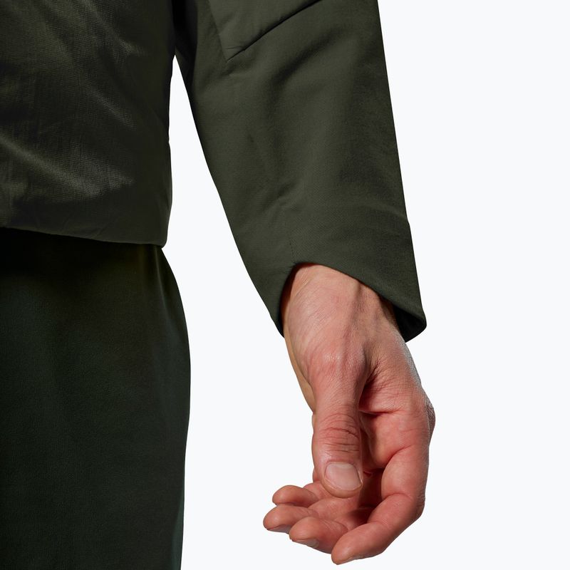 Pánska hybridná bunda Salewa Pedroc Tirol Wool Air Hybrid dark olive 5