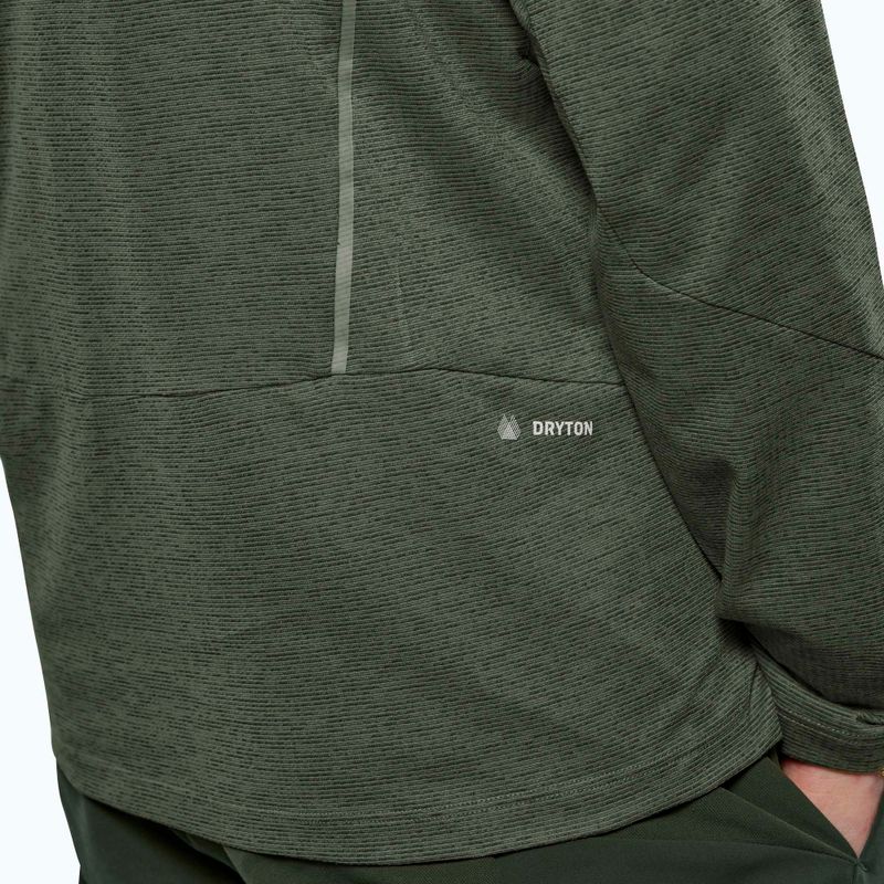 Pánske tričko longsleeve Salewa Pedroc Dry Wind Half Zip Tee faded green 5