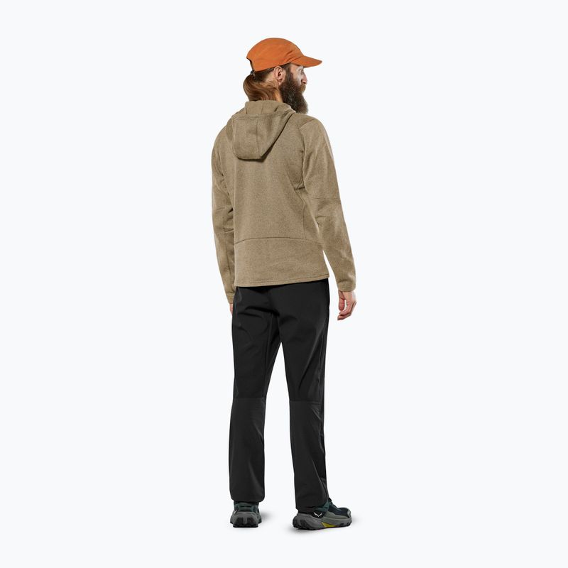 Pánska turistická mikina Salewa Puez Rocca Polarlite Hood quicksand 3