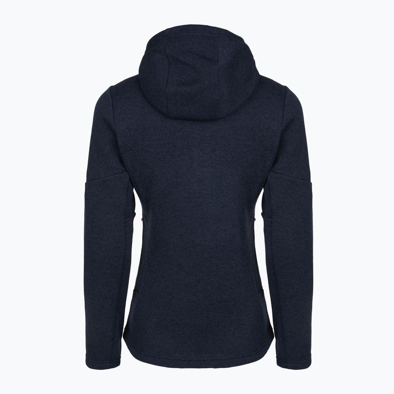 Pánska trekingová mikina Salewa Puez Rocca Polarlite Hood navy blazer 2