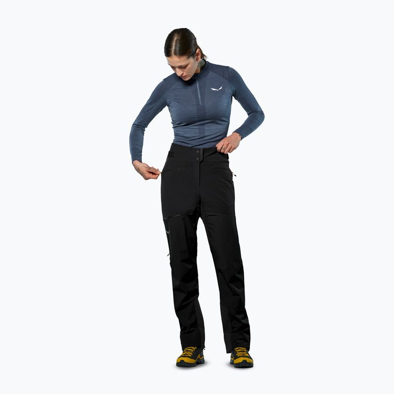 Dámske trekingové nohavice Salewa Ortles Duratretch/Stormwall black out 2