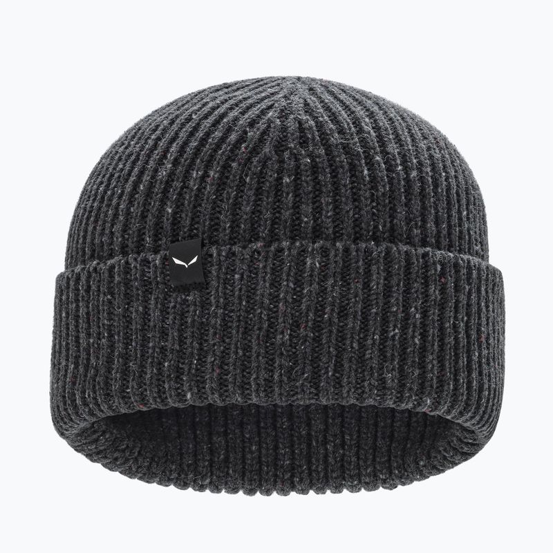 Zimná čiapka Salewa Re-Zebru Knit dark grey melange