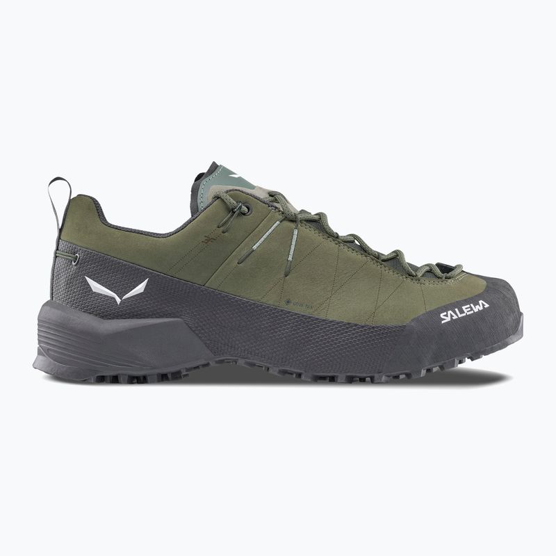 Pánske nástupové topánky Salewa Wildfire Leather 2 GTX faded green/black 9