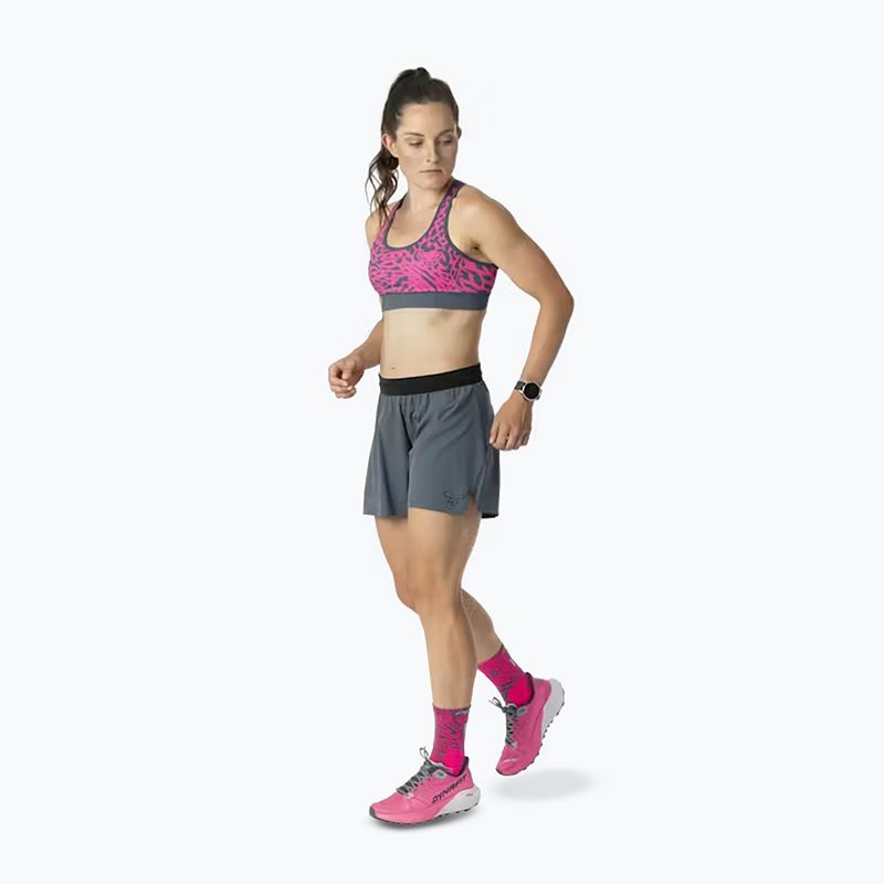 Fitness podprsenka DYNAFIT Alpine Graphic pink glo 2