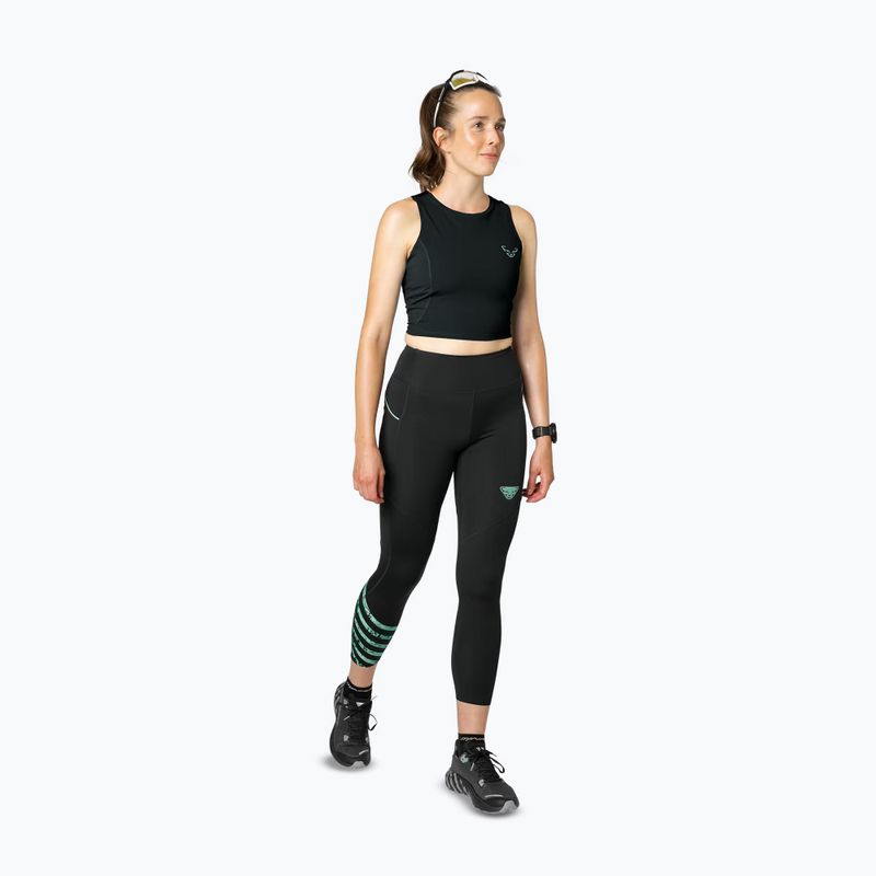 Dámske bežecké tričko DYNAFIT Trail Crop Top black 2