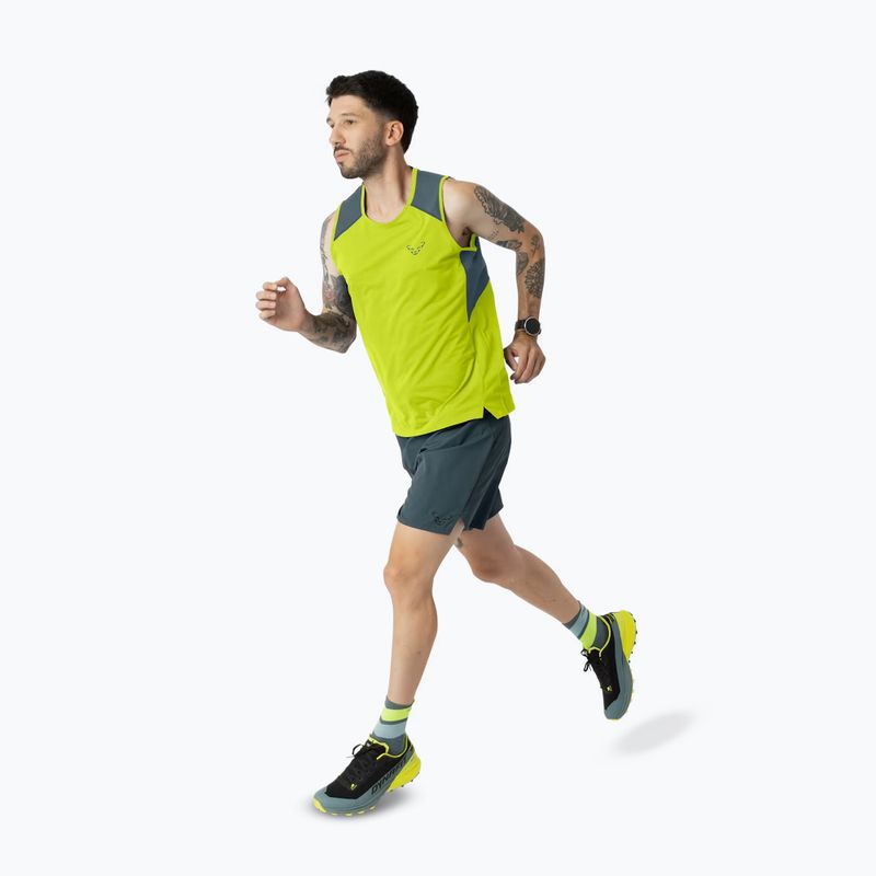 Pánske bežecké tričko DYNAFIT Sky Tank ultra yellow 2