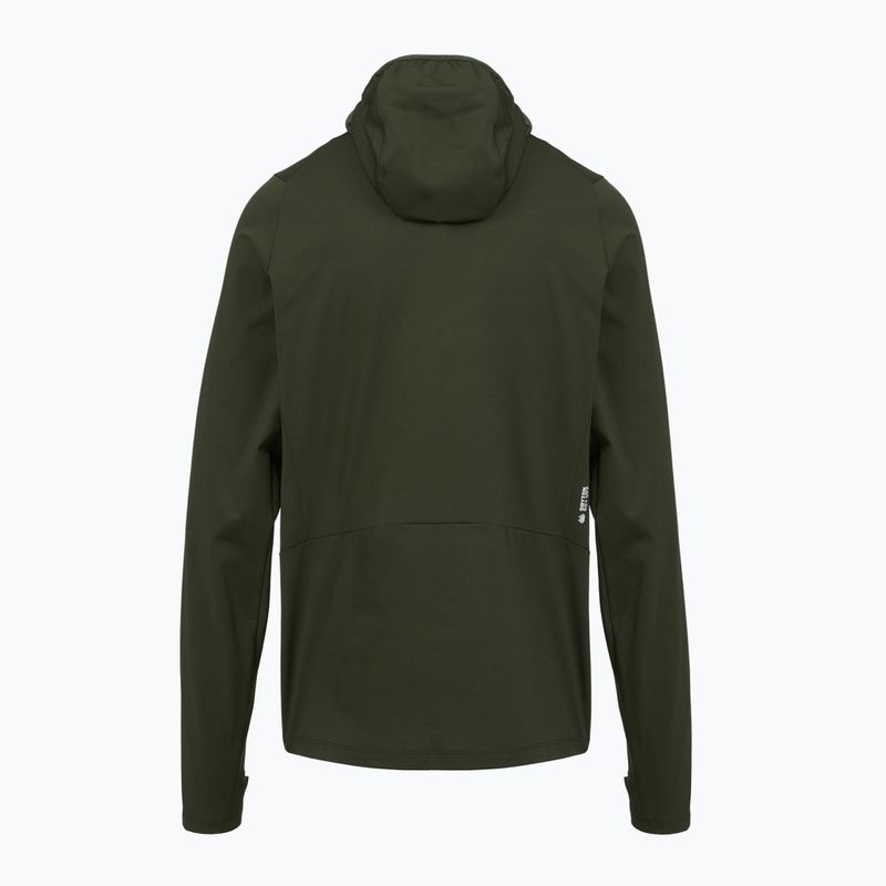 Pánska trekingová mikina Salewa Puez Sun Hoodie dark olive 2