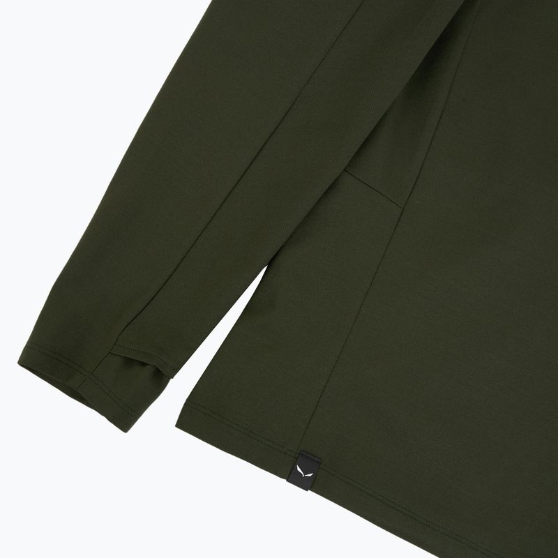 Pánska trekingová mikina Salewa Puez Sun Hoodie dark olive 4