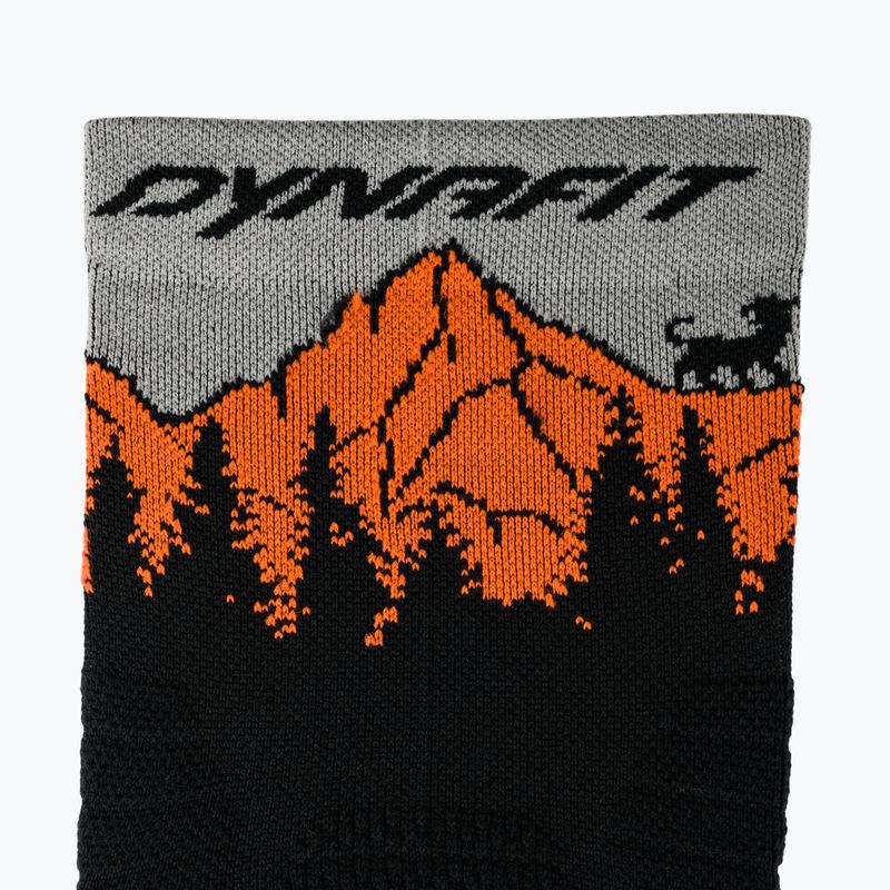 Ponožky DYNAFIT Traverse Crew black out ultra orange/4220 3