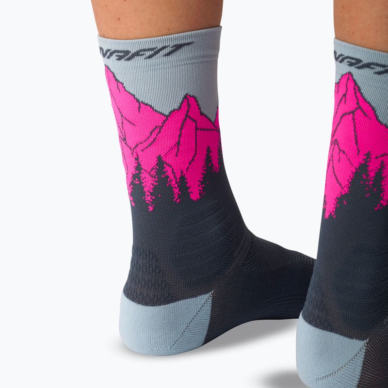 Ponožky DYNAFIT Traverse Crew cinder pink glo/6070 10