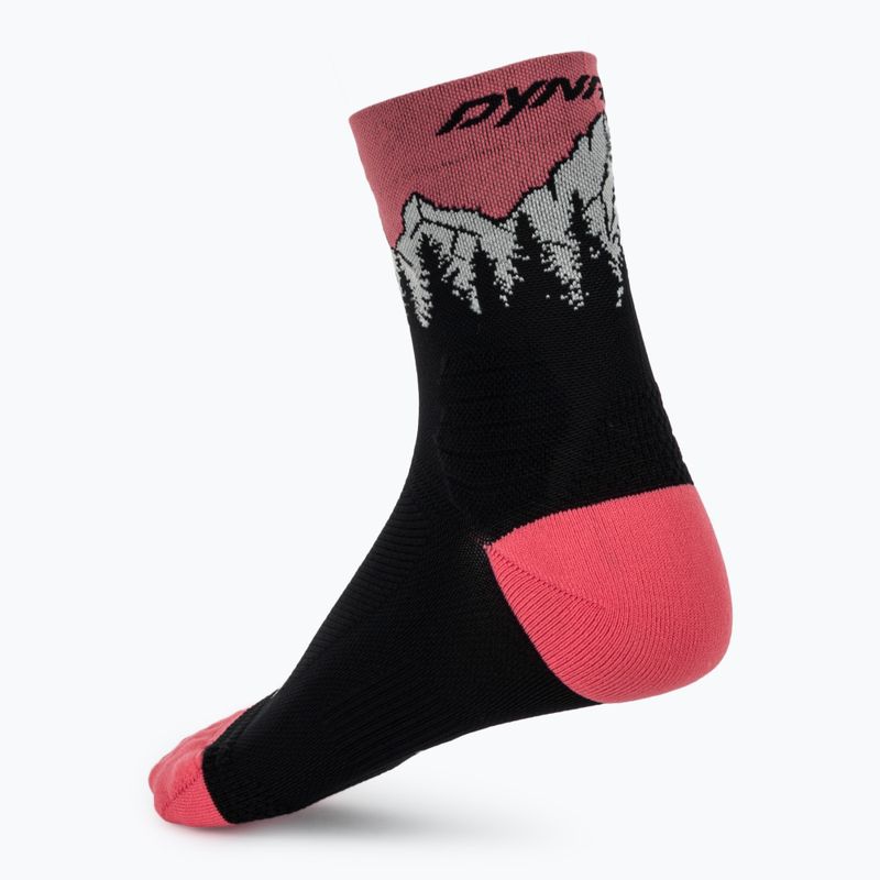 Lyžiarske ponožky DYNAFIT Traverse Mid black out ultra coral/6a10 2