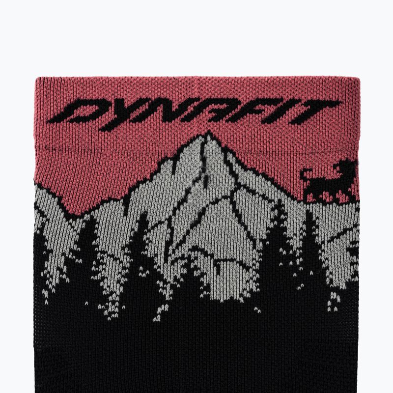 Lyžiarske ponožky DYNAFIT Traverse Mid black out ultra coral/6a10 3