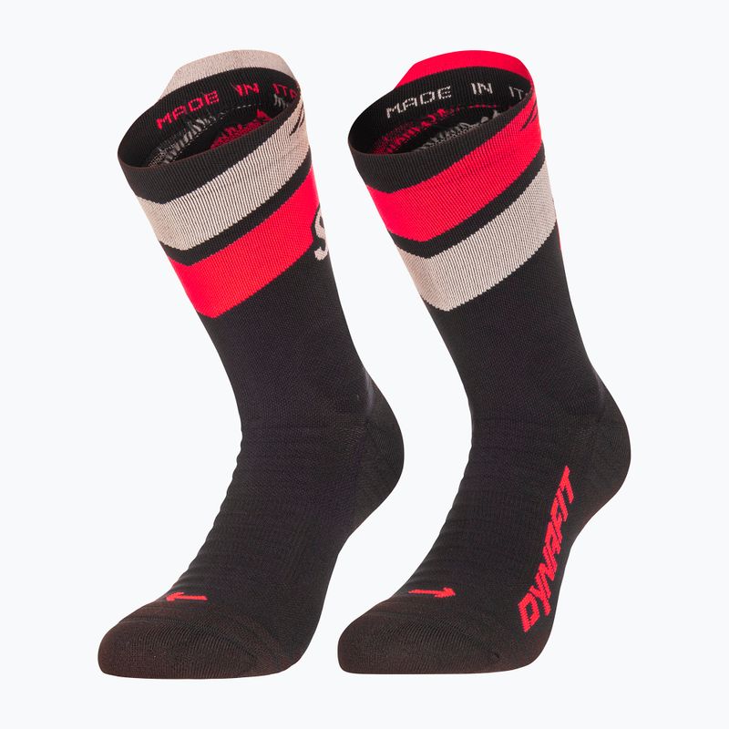 Ponožky DYNAFIT Ultra Crew black out ultra coral/6A10 5