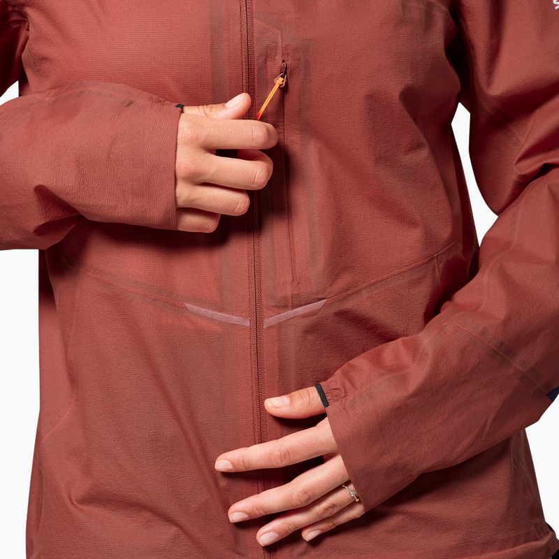 Dámska nepremokavá bunda Salewa Pedroc 2 PTX 2.5 Light etruscan red 4