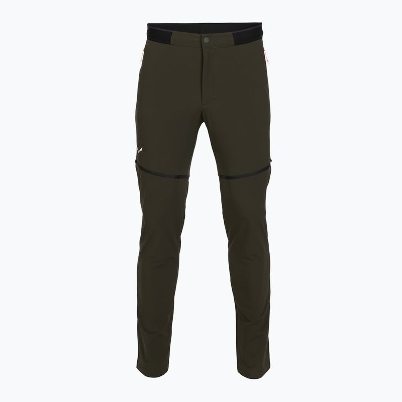 Pánske trekingové nohavice Salewa Pedroc 3 DST 2IN1 dark olive