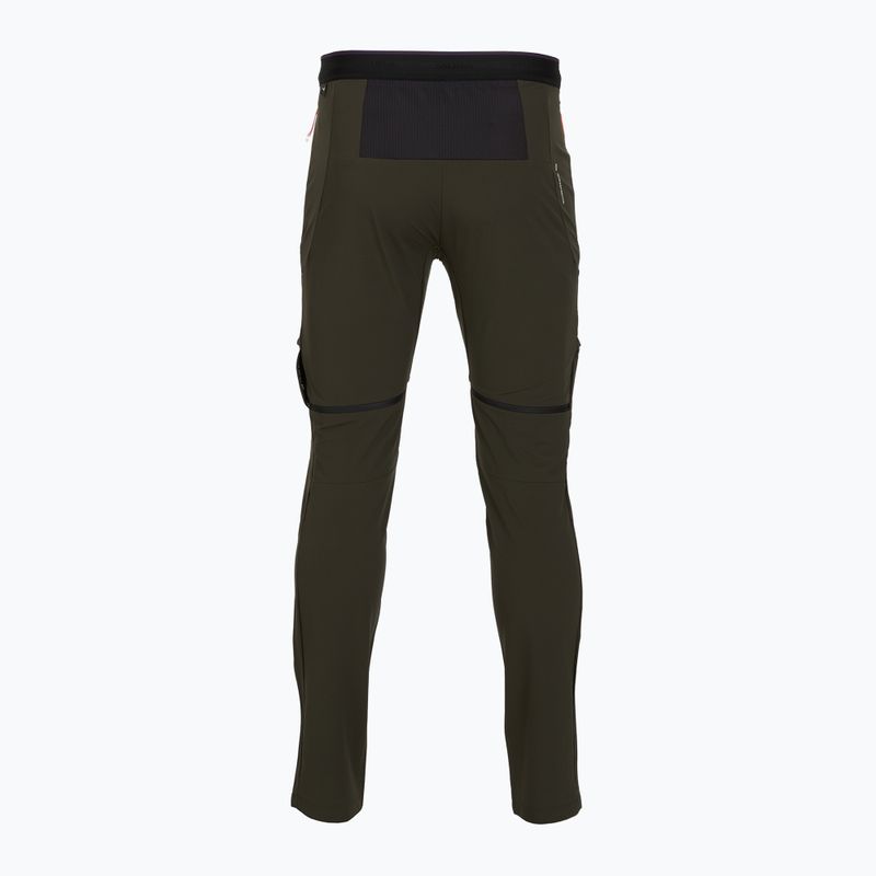 Pánske trekingové nohavice Salewa Pedroc 3 DST 2IN1 dark olive 2