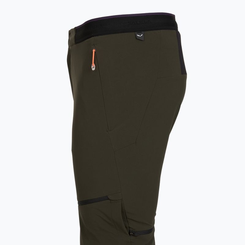 Pánske trekingové nohavice Salewa Pedroc 3 DST 2IN1 dark olive 4