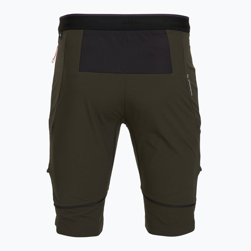 Pánske trekingové nohavice Salewa Pedroc 3 DST 2IN1 dark olive 6