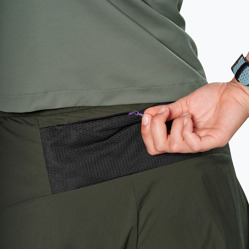 Dámske trekingové šortky Salewa Pedroc DST 2IN1 dark olive int/0870 5
