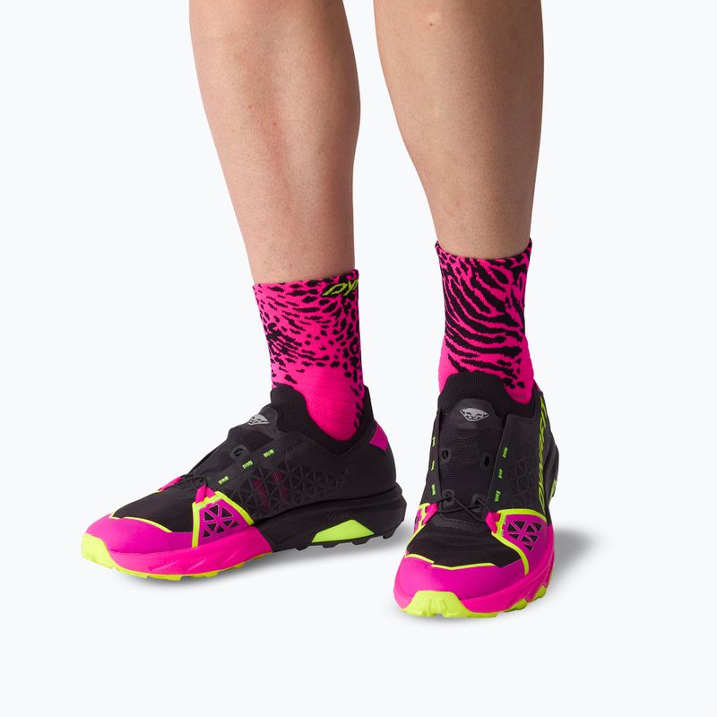 Ponožky DYNAFIT Run Wild Mid pink glo/0910 5