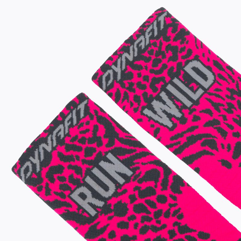 Ponožky DYNAFIT Run Wild Crew pink glo 3