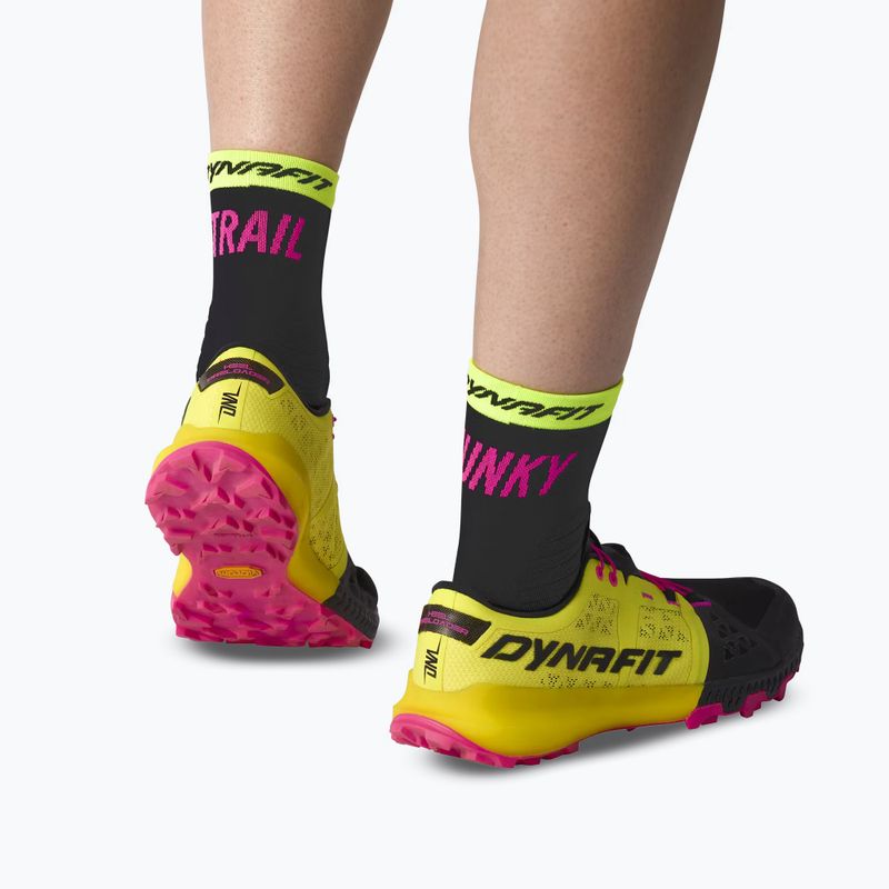 Ponožky DYNAFIT Trail Mid black out ultra yellow/5A30 7
