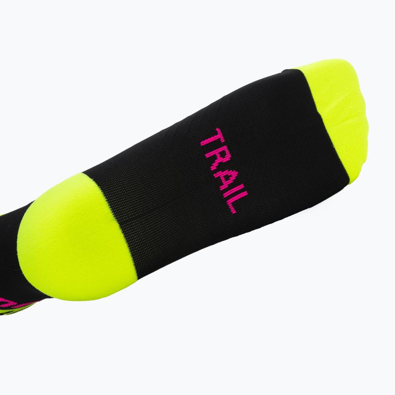 Ponožky DYNAFIT Trail Mid black out ultra yellow/5A30 4