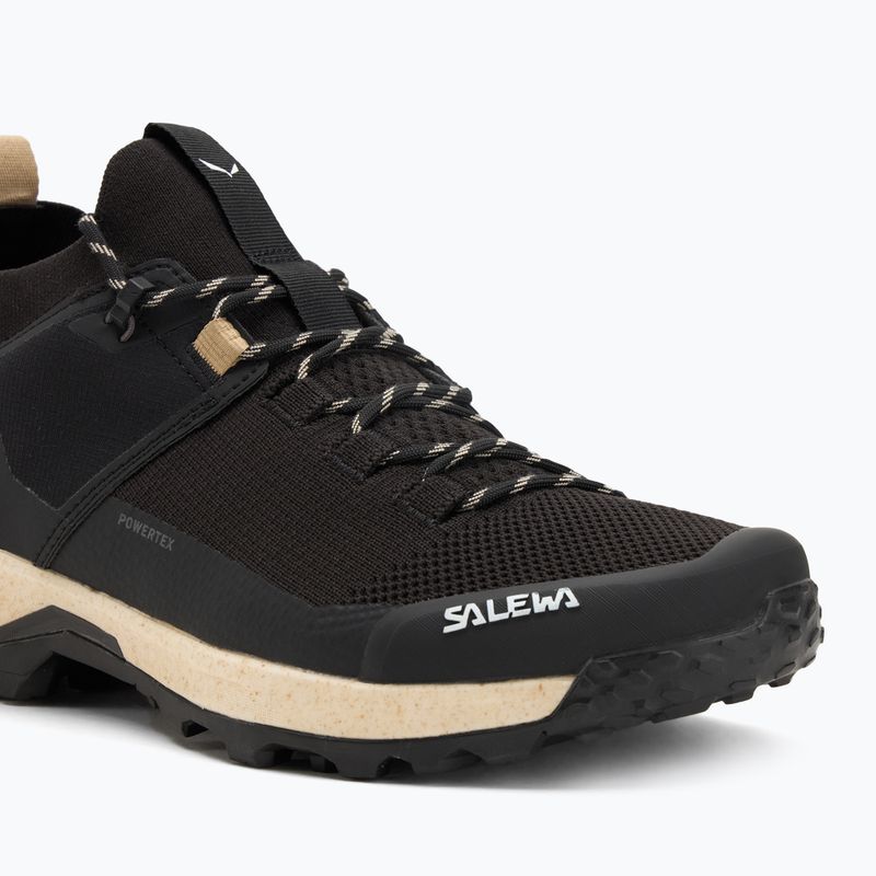 Pánske trekové topánky Salewa Puez 2 Knit Powertex black/black 7
