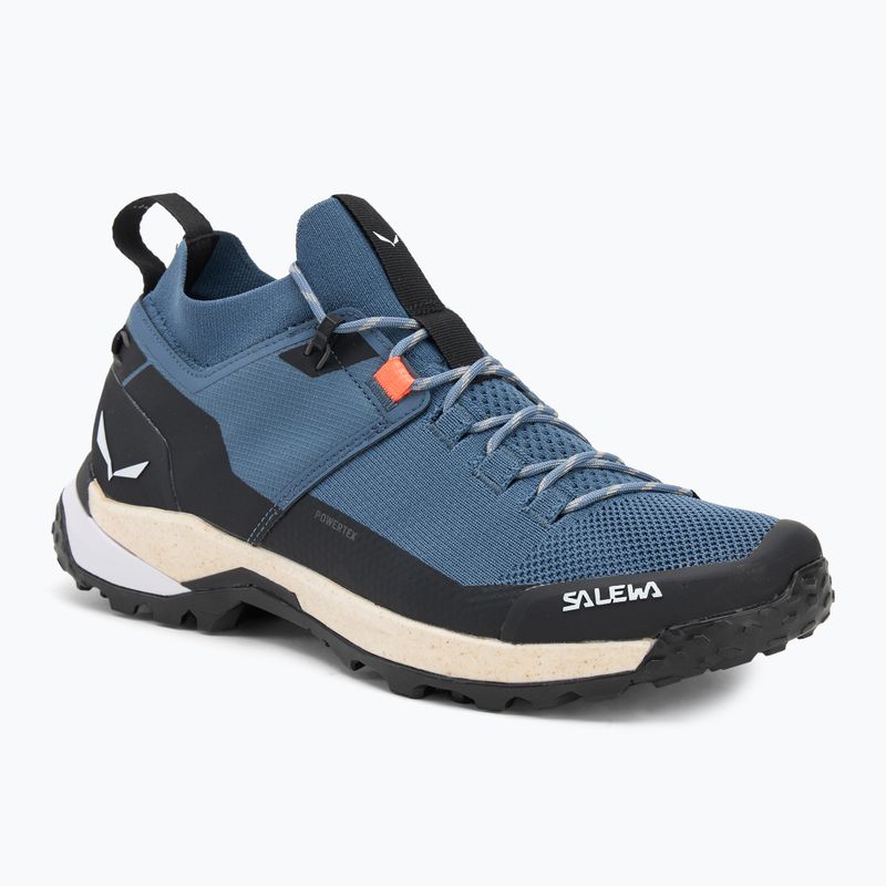 Pánske trekové topánky Salewa Puez 2 Knit Powertex java blue/black