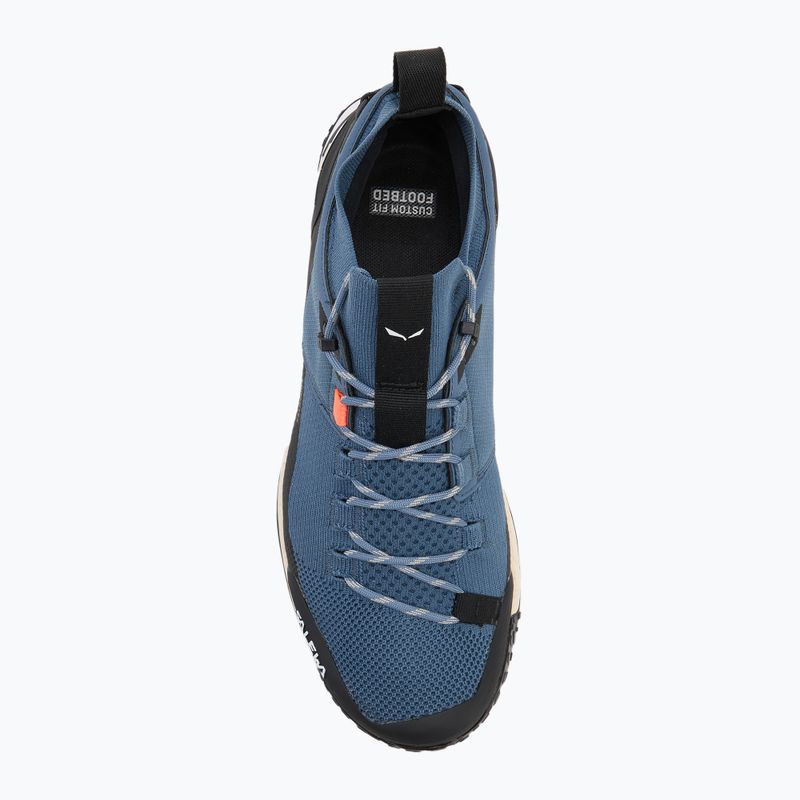 Pánske trekové topánky Salewa Puez 2 Knit Powertex java blue/black 5