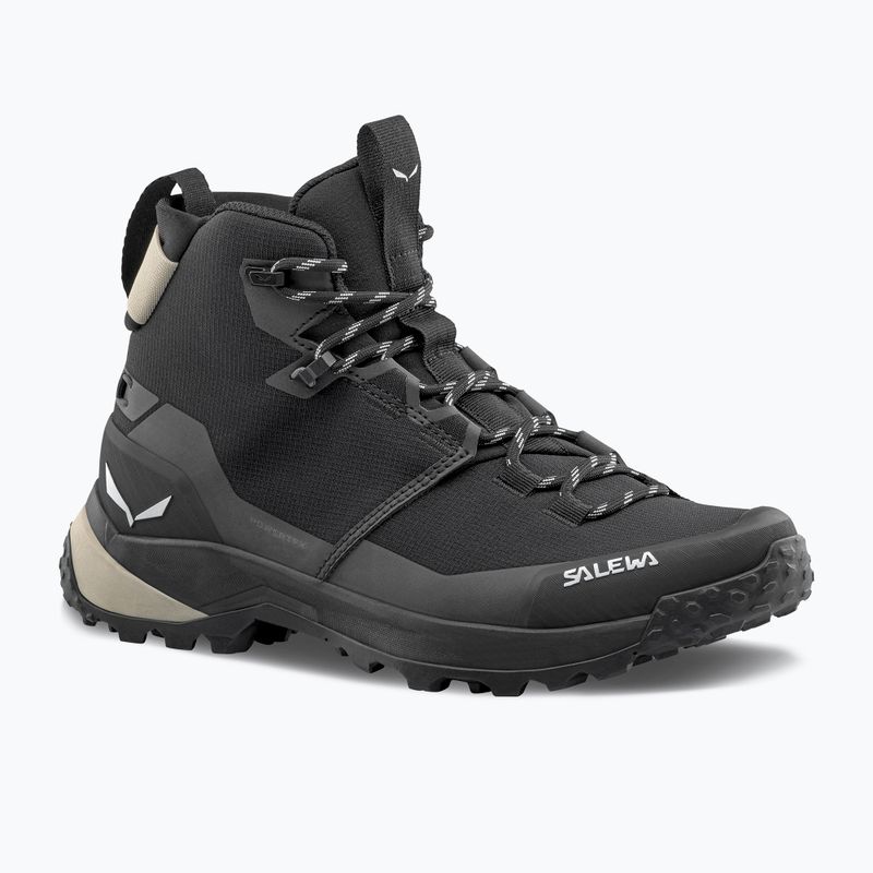 Dámske trekingové topánky Salewa Puez 2 Mid Ptx black/black