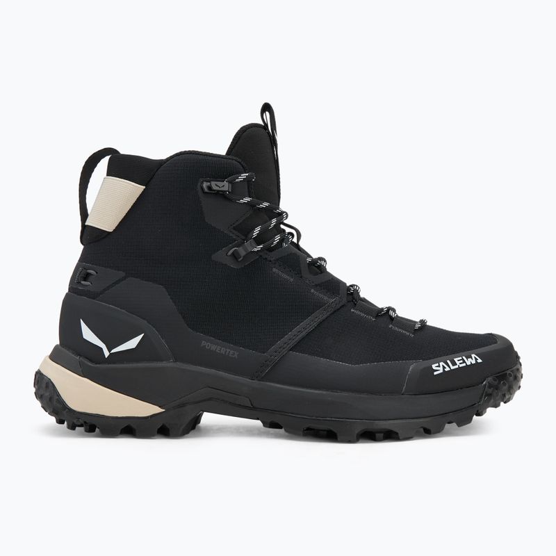 Dámske trekingové topánky Salewa Puez 2 Mid Ptx black/black 2