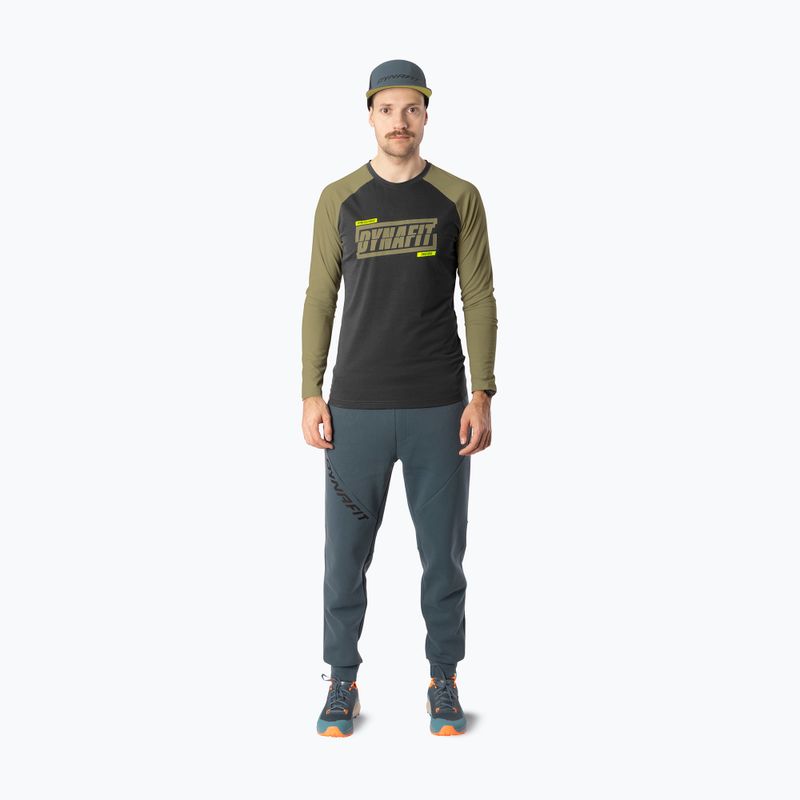 Pánske bežecké tričko longsleeve DYNAFIT 24/7 military green/0910 2