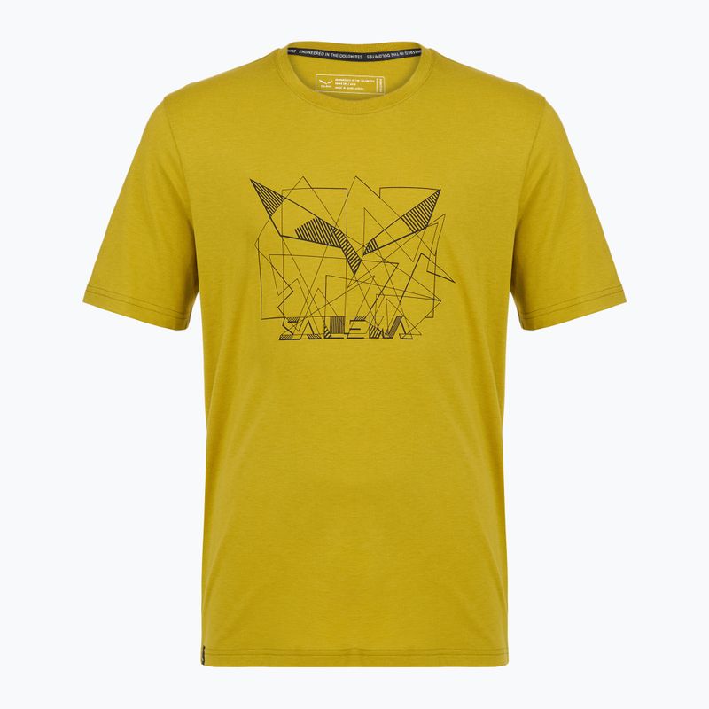 Pánske tričko Salewa Eagle Geometric olive oil