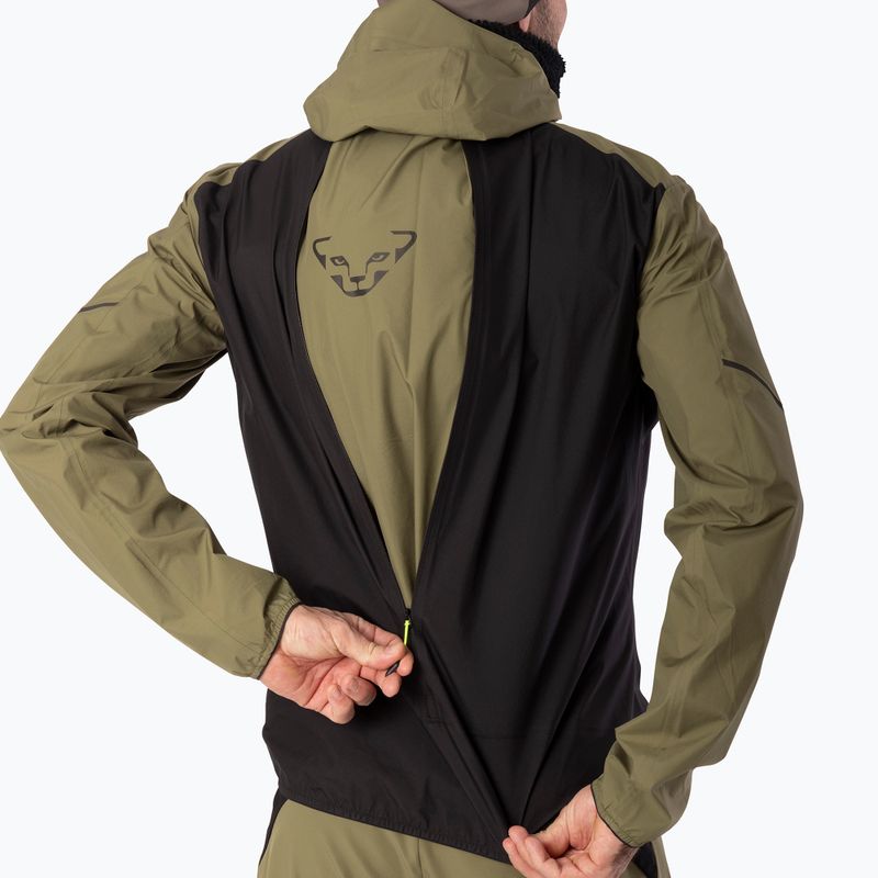 Pánska bežecká bunda DYNAFIT Alpine 3L military green/0910 7