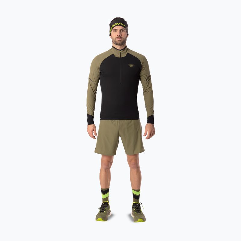 Pánska bežecká mikina Dynafit Alpine LS 1/2 Zip Tee military green/0910 2