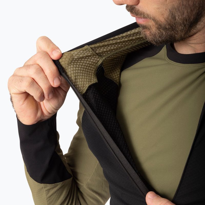 Pánska bežecká mikina Dynafit Alpine LS 1/2 Zip Tee military green/0910 5